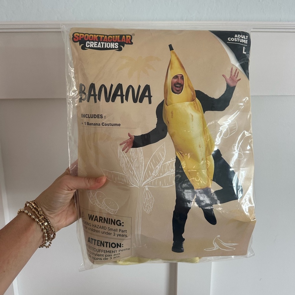 Banana Costume Large Brand New in Package